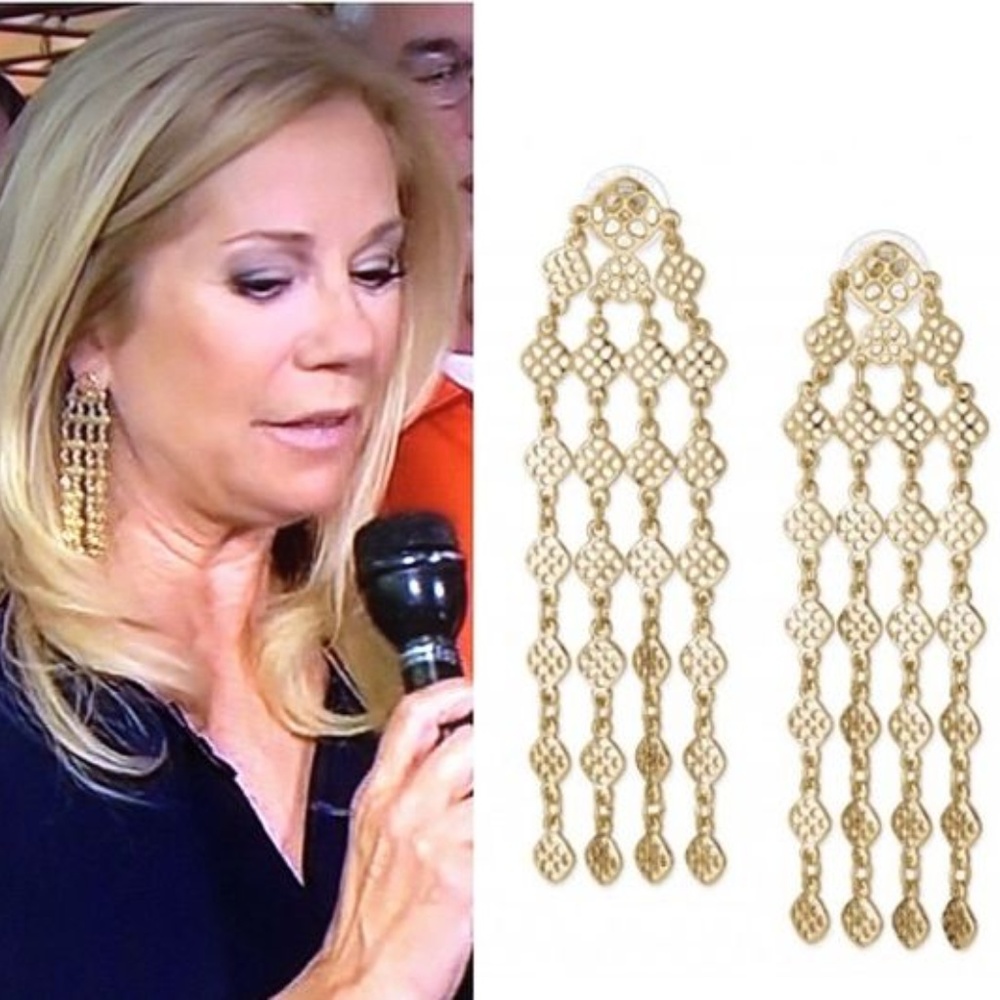 Stella & Dot Devon Chandelier Earrings, gold